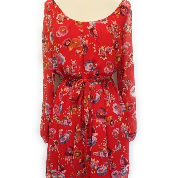 Anthropologie Dresses & Skirts - | Needle & Thread | anthro | red floral dress